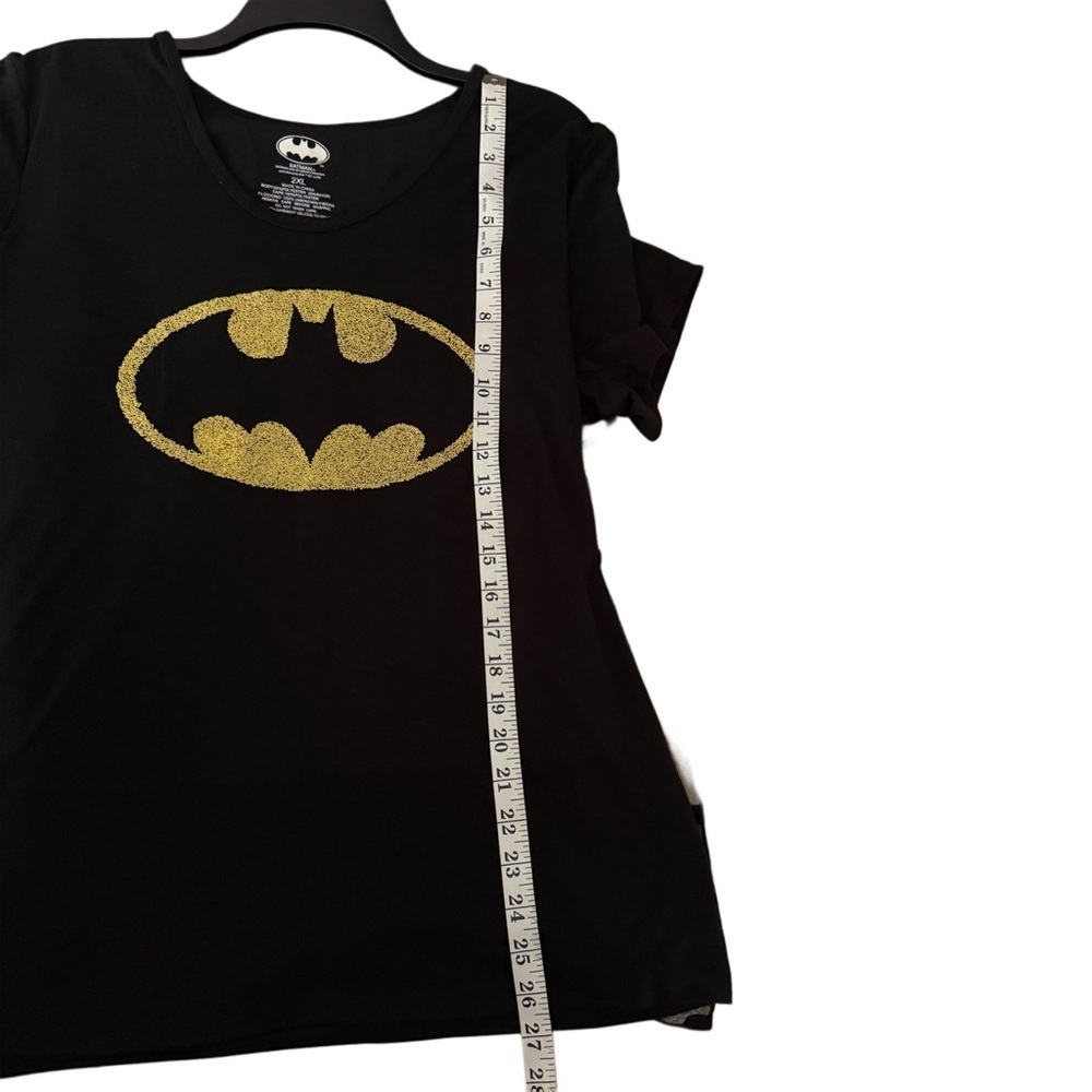 Batman Logo Halloween Removable Cape Black Costume Tee 2XL - Picture 7 of 8
